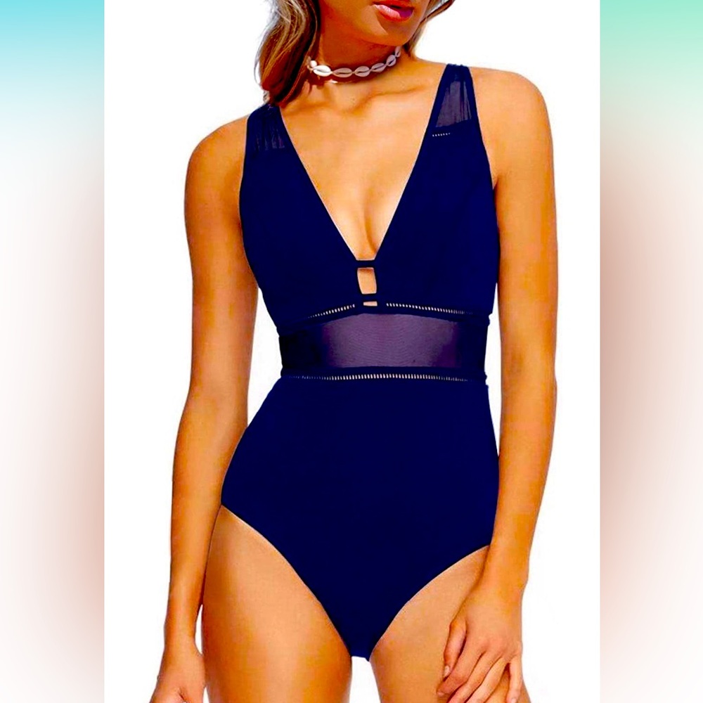 One piece navy swimsuit